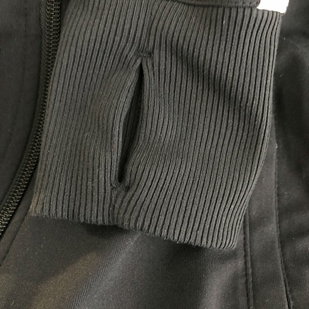 Athleta Circa Track Jacket Black White Full Zip XS - Picture 6 of 8